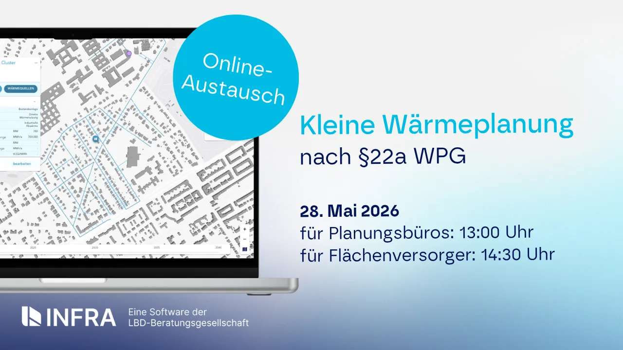 Erfahrungsaustausch „Kleine Wärmeplanung nach § 22a WPG“