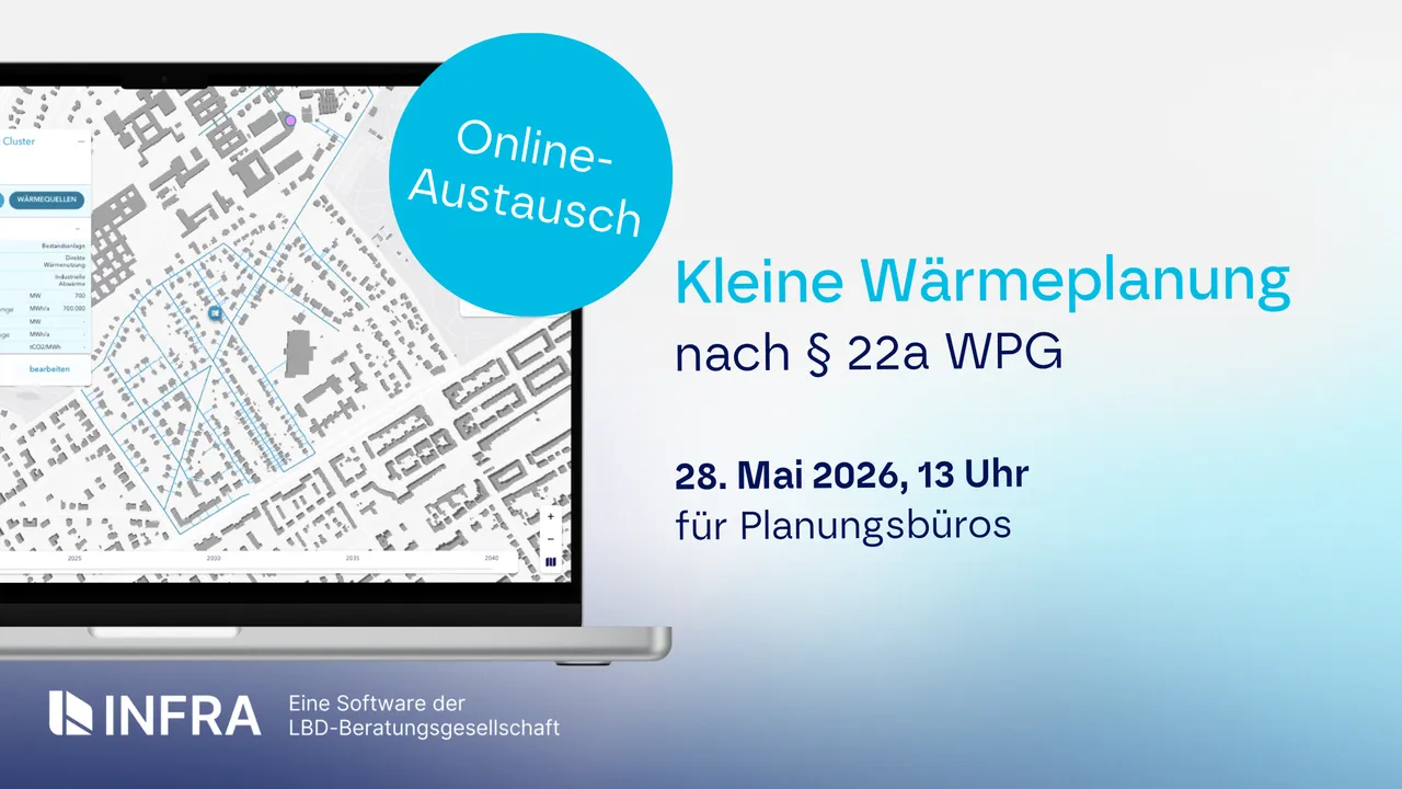 Erfahrungsaustausch „Kleine Wärmeplanung nach § 22a WPG“